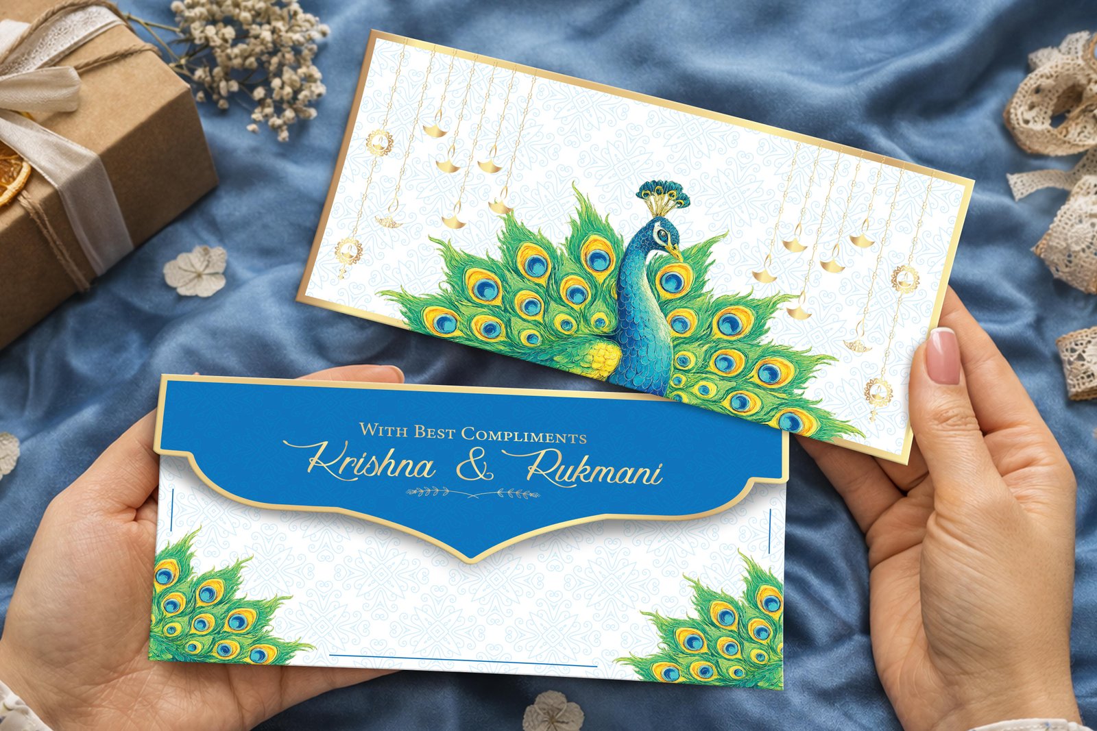 Mayur Veda Personalized shagun envelope