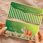 Mangalam Gajraj Royal Green Personalized Shagun Envelope
