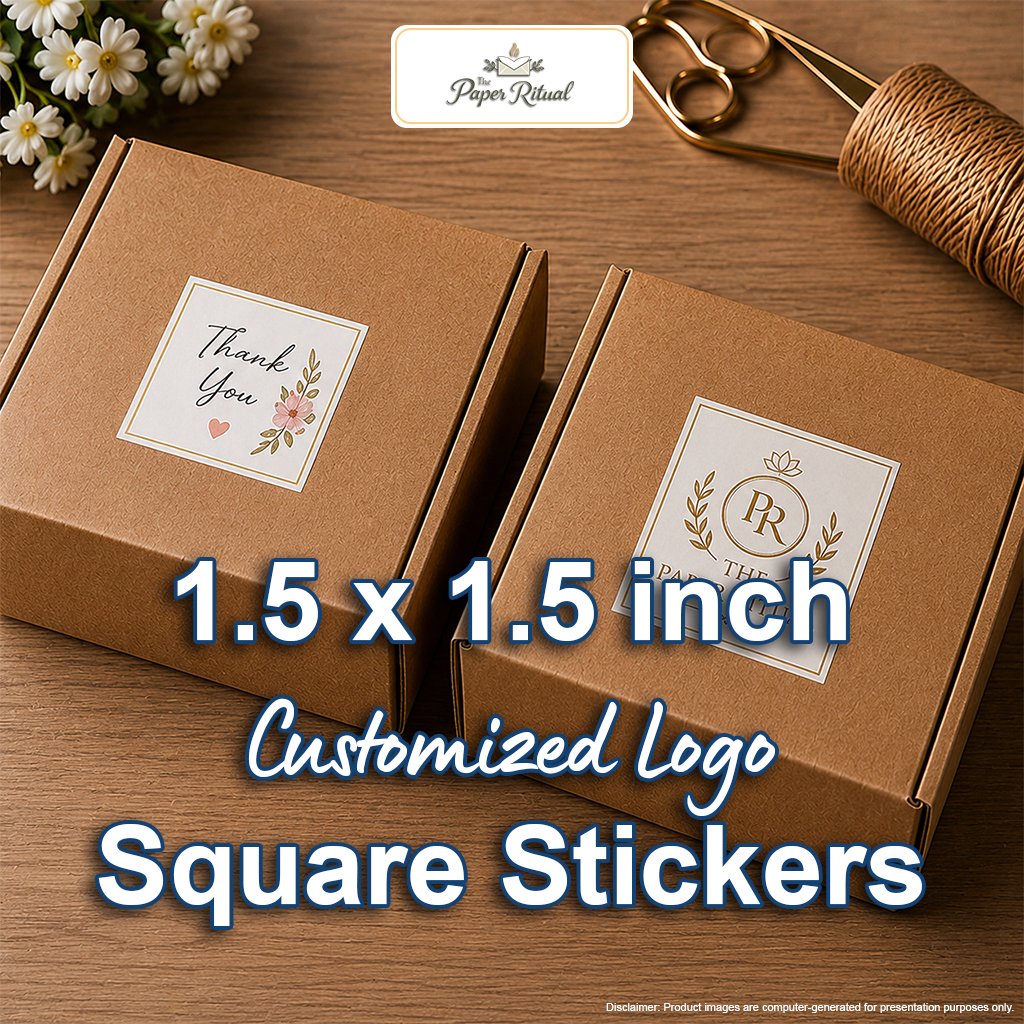 1.5 inch Customized Square Stickers