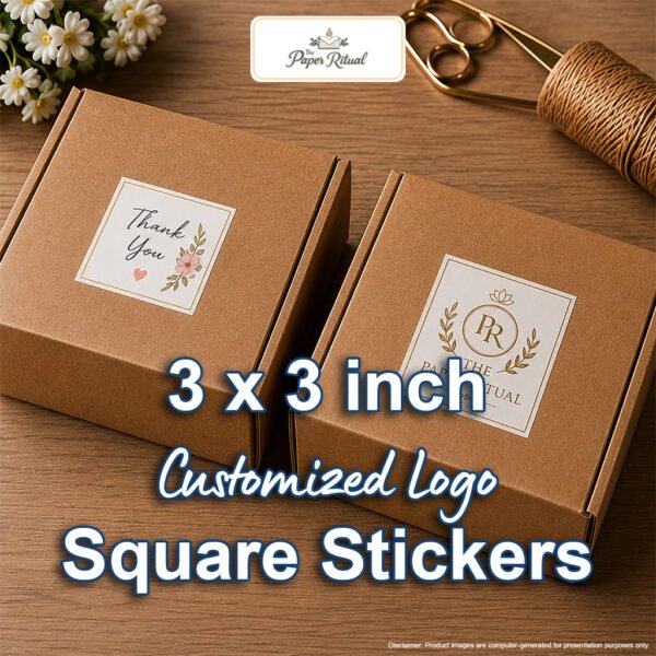 3 inch Customized Square Stickers 001