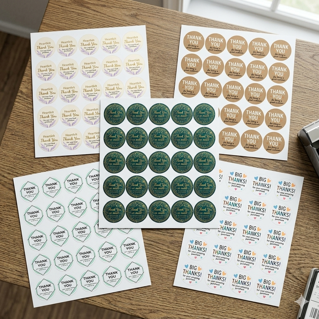 1.5 inch Customized Round Stickers
