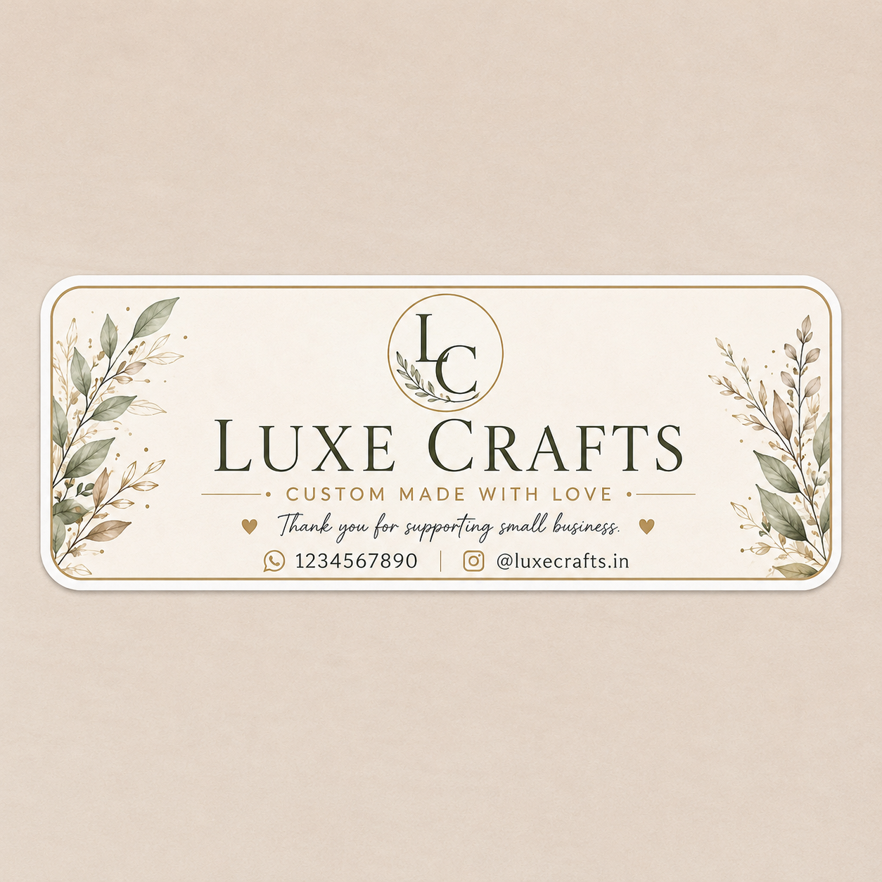 3 * 1.5 inch Customized Stickers