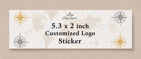 5.3 x 2 inch Customized Stickers