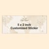 5x2 inch sticker